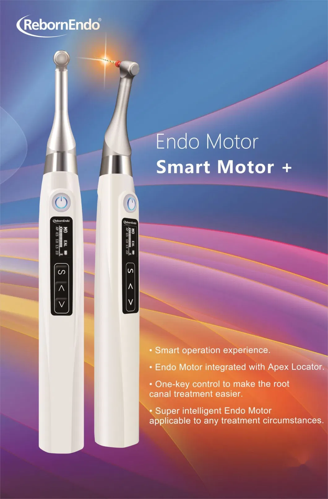 CE and ISO Approval 2 In1 Function for Preparation and Length Measuring Smart Endo Motor with bluetooth